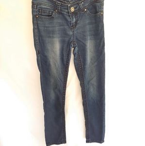 Seven 7 Blue Faded Wash Skinny Jeans